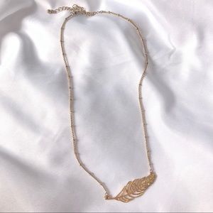 2/15$| Gold Leaf Delicate Necklace